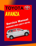 Toyota AVANZA F650/F651/F654 2011-2018 Full Manual Set – Repair & Maintenance Manual