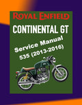 Royal Enfield CONTINENTAL GT 535 2013-2016 Full Manual Set – Repair & Maintenance Manual and Spare Parts Catalog and User Handbook