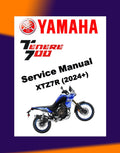 Yamaha TENERE T700 2024+ Full Manual Set – Repair & Maintenance Manual and Spare Parts Catalog and User Handbook