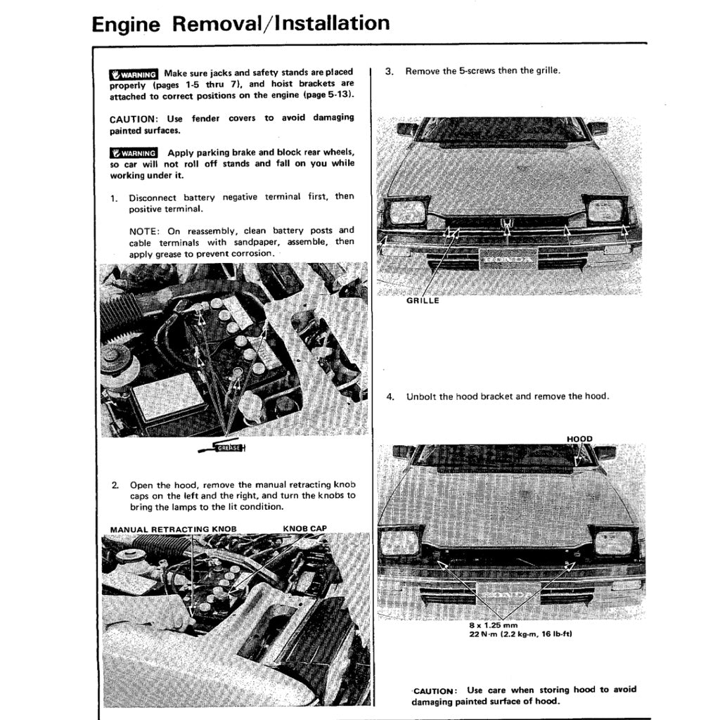 Honda PRELUDE AB B1-6 BB 1982-1986 Full Manual Set – Repair & Maintenance Manual - page 3