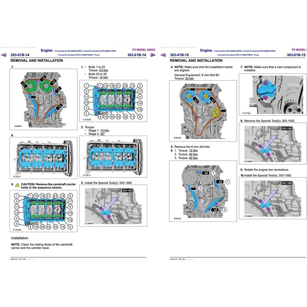 Ford RANGER T6 2011-2015 Full Manual Set – Repair & Maintenance Manual - page 3
