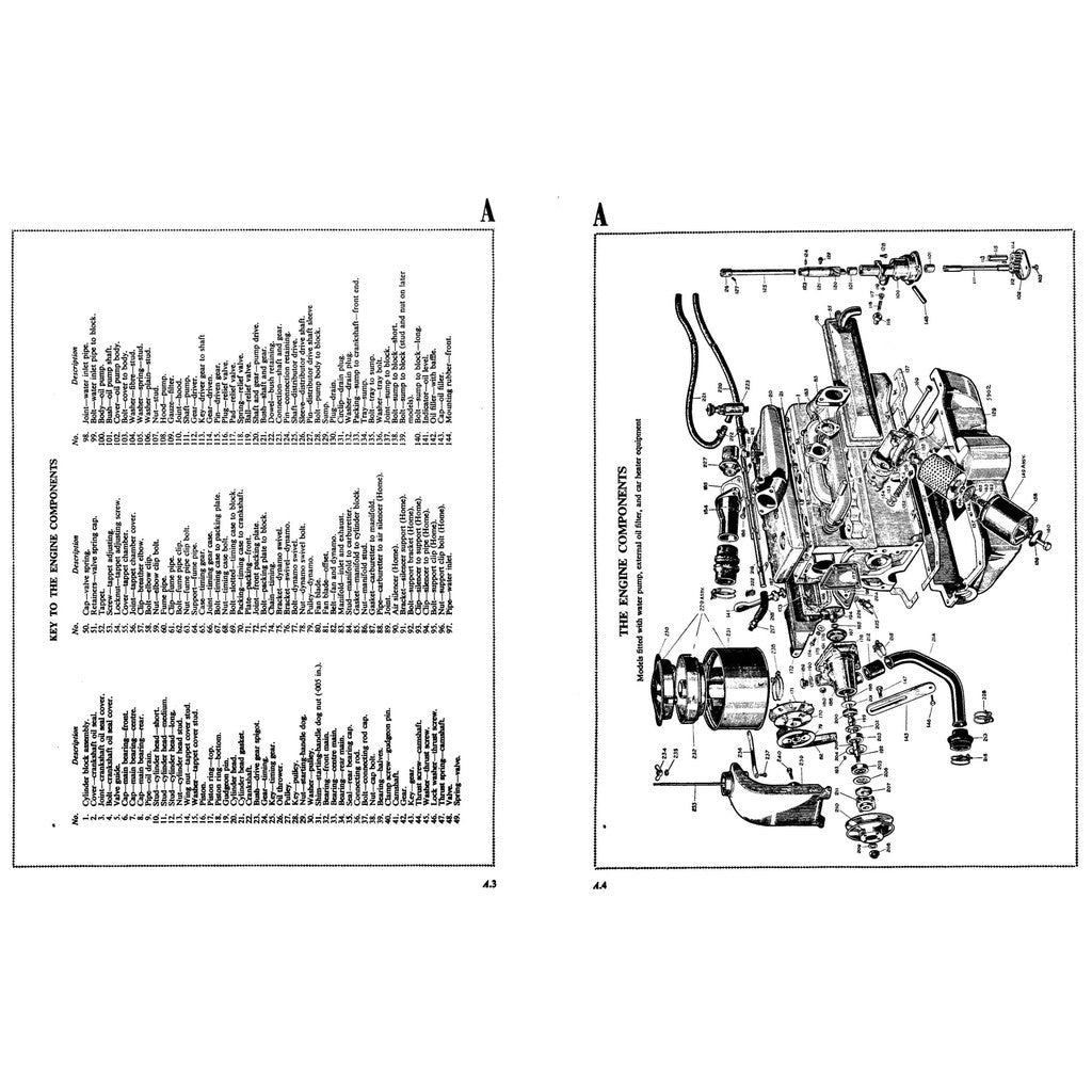 MORRIS MINOR Series MM / II /1000 1948-1971 Full Manual Set – Repair & Maintenance Manual and Spare Parts Catalog - page 8