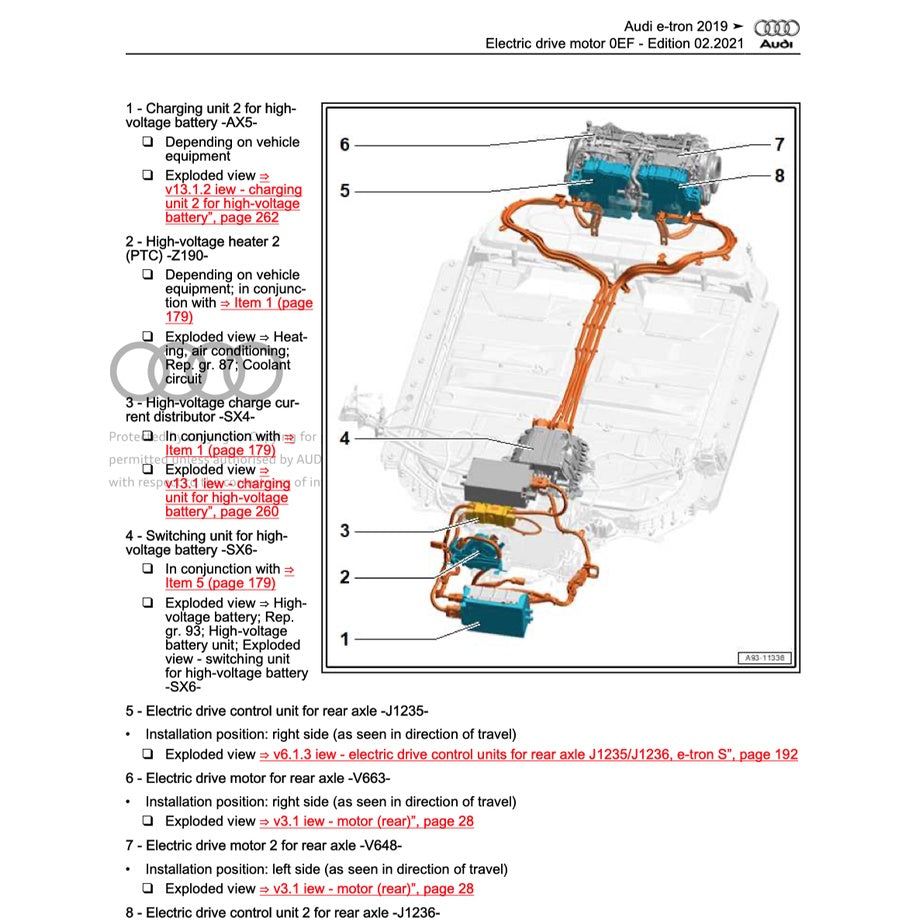 Audi e-tron EV 2019+ Full Manual Set – Repair & Maintenance Manual - page 9