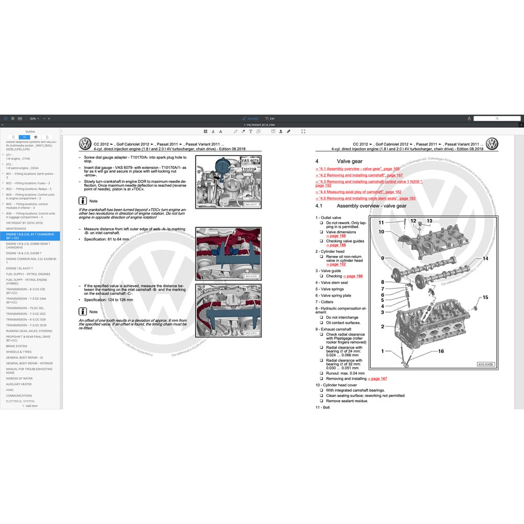 VW PASSAT CC 2008-2016 Full Manual Set – Repair & Maintenance Manual - page 2